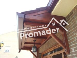 Marquesina de madera echo a medida en Madrid y Toledo